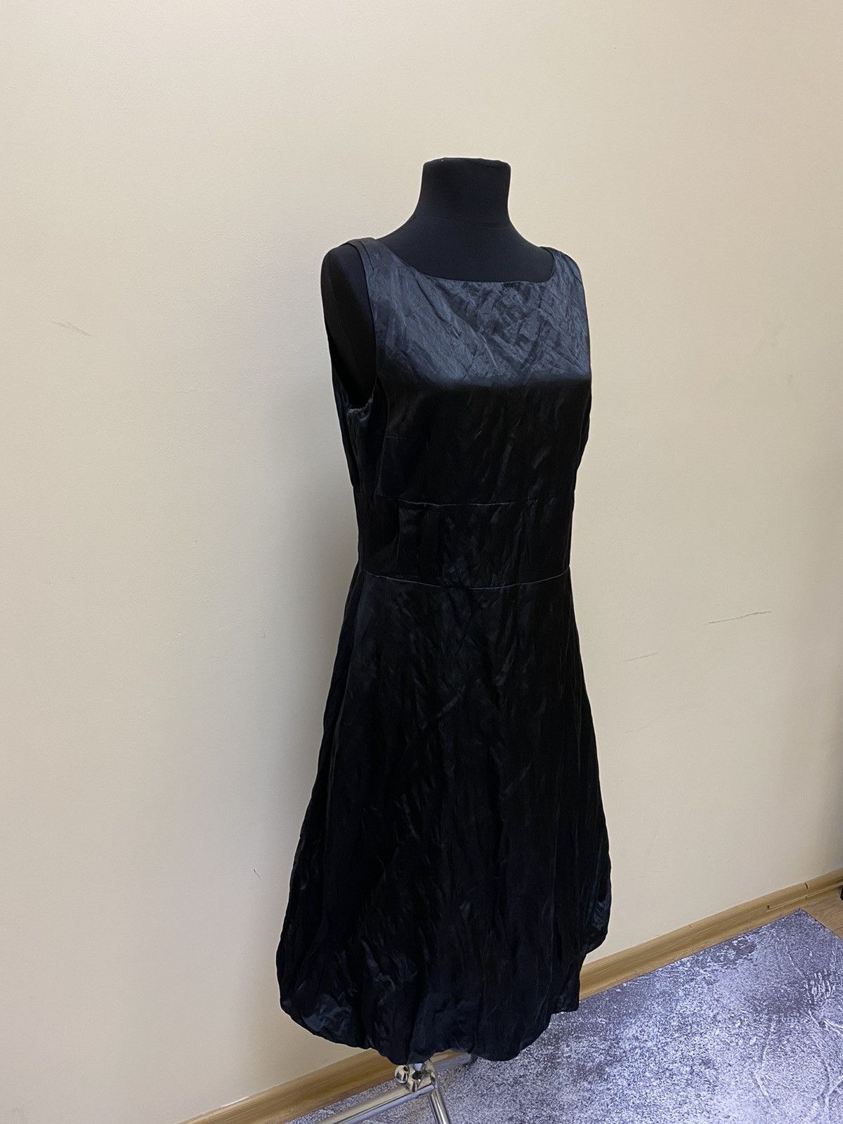 Sarah Pacini Sarah Pacini Black Cotton/Nylon Midi Dress Size 3 Size L / US 10 / IT 46 - 2 Thumbnail