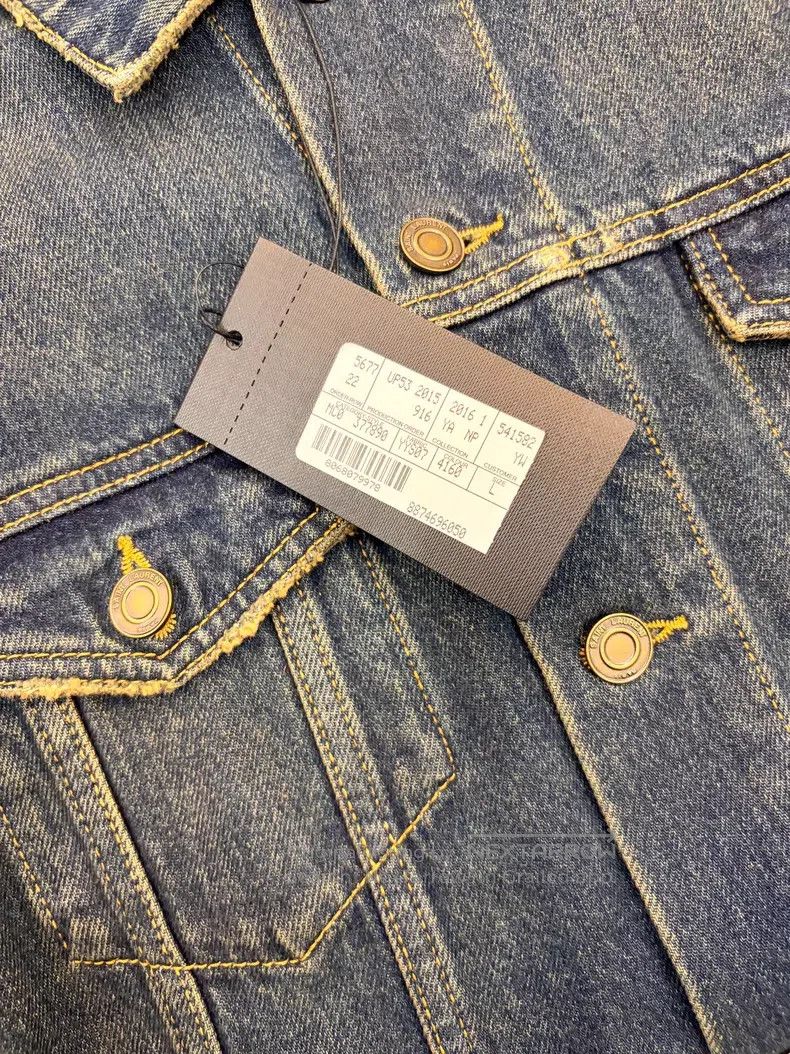 Saint Laurent Paris Saint Laurent Paris Denim Jacket Jacket i Size US L / EU 52-54 / 3 - 3 Thumbnail
