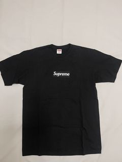 Supreme black on clearance black box logo tee