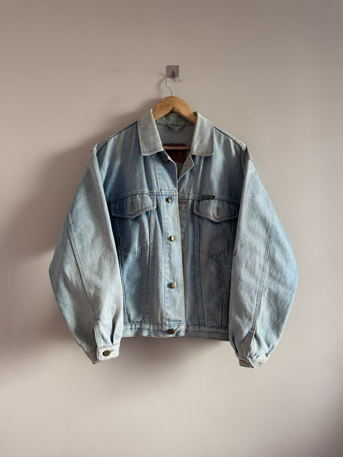 Edwin Edwin Vintage Denim Jacket Light Wash Size US L / EU 52-54 / 3 - 1 Thumbnail