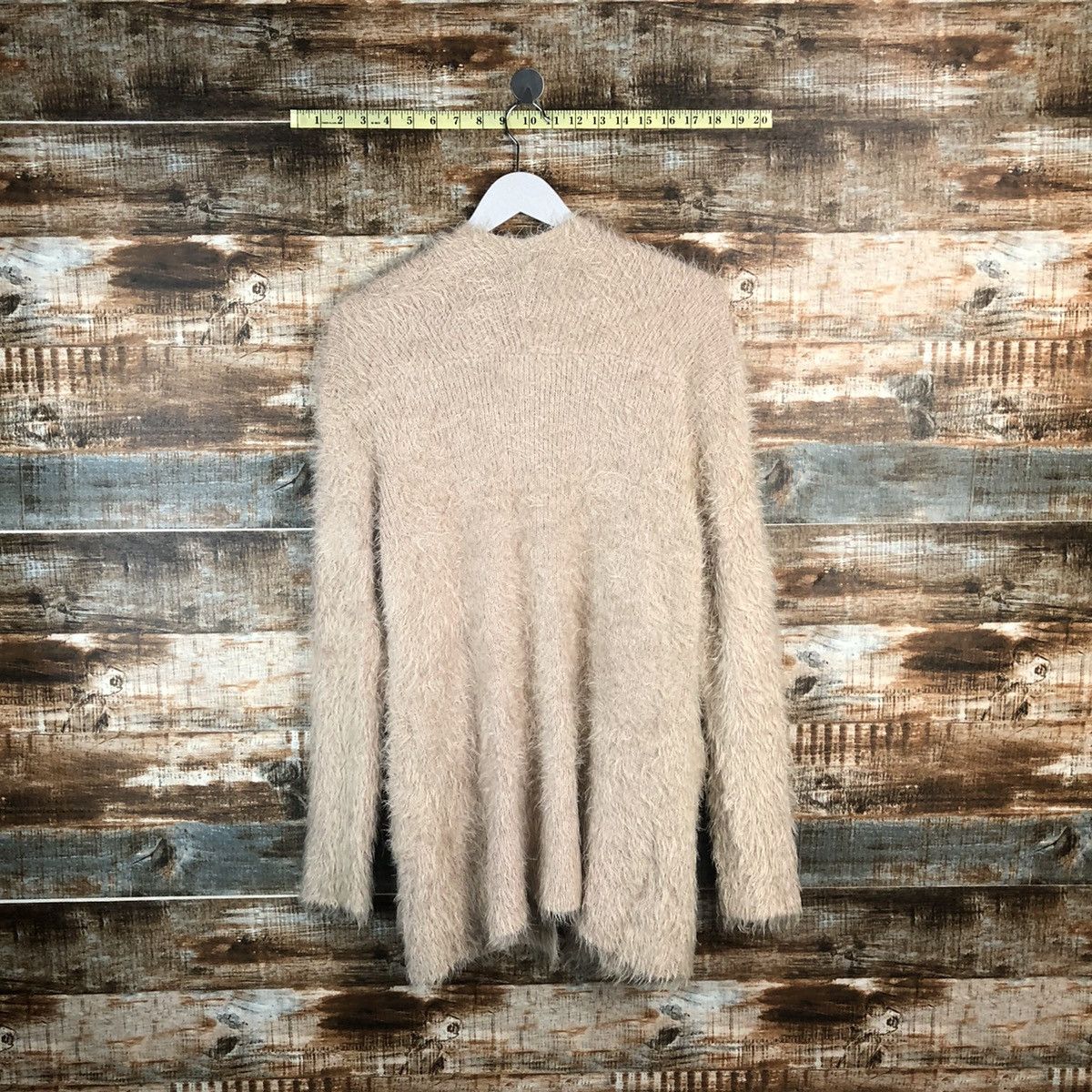 Vintage Actuel mohair shaggy fur Cardigan Knitwear #A1324 Size M / US 6-8 / IT 42-44 - 12 Thumbnail