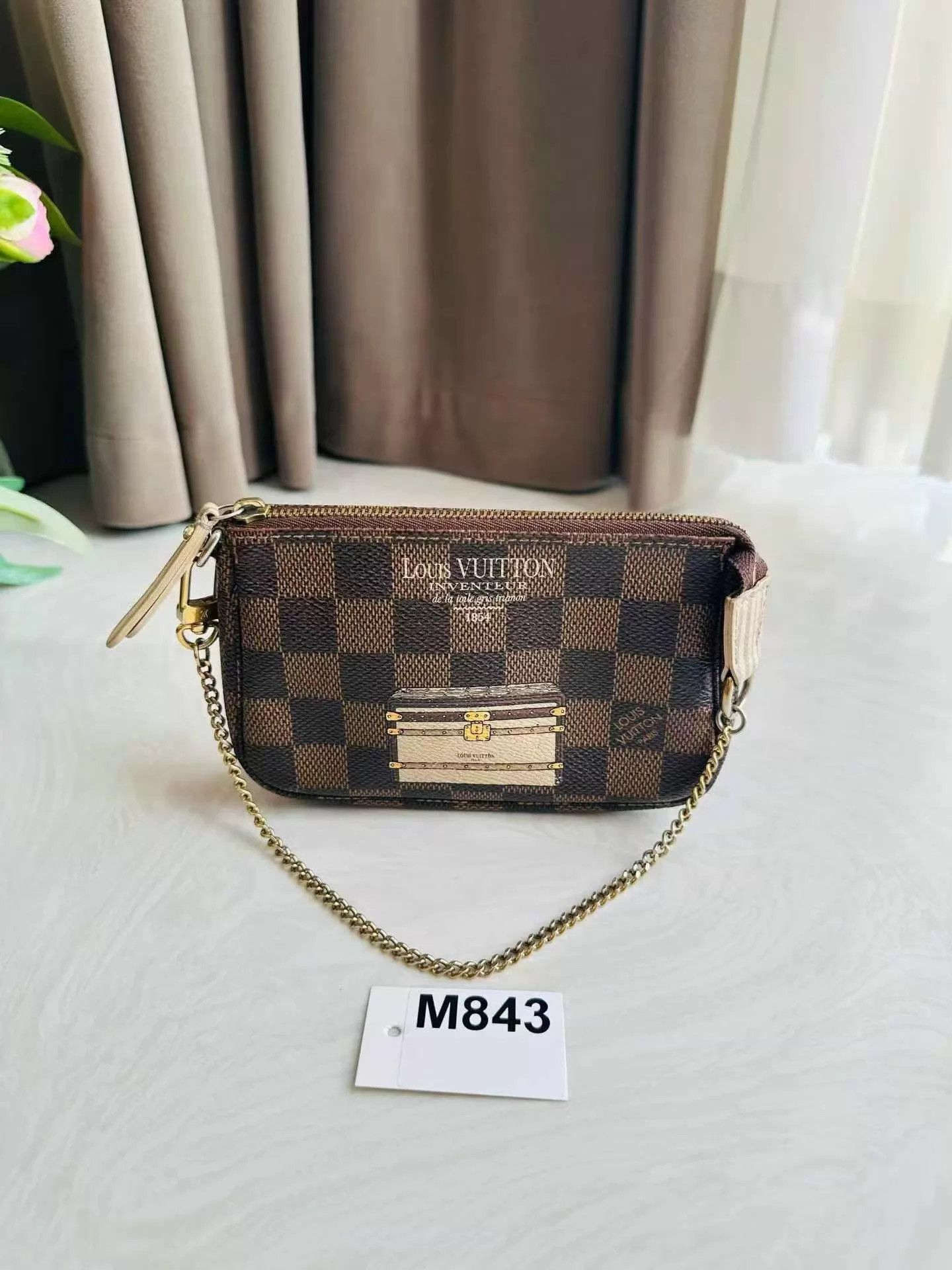 Louis Vuitton LV Doodle Mini Brown Checkerboard Pochette Size ONE SIZE - 1 Thumbnail