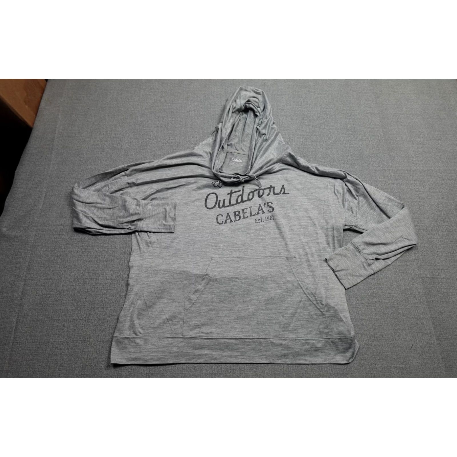 Vintage Cabela'S Mens Hooded Gray Lightweight Pullover Hiking Apparel Size US XXL / EU 58 / 5 - 4 Thumbnail