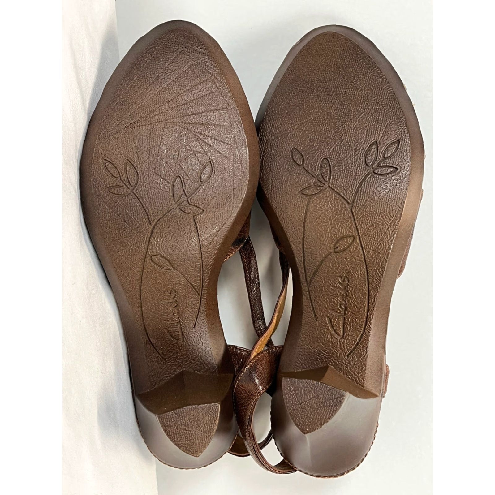 Clarks Clarks Eliza Brown Leather Strappy Slingback Sandals Women Size 10 Adjustable Size US 10 / IT 40 - 5 Thumbnail