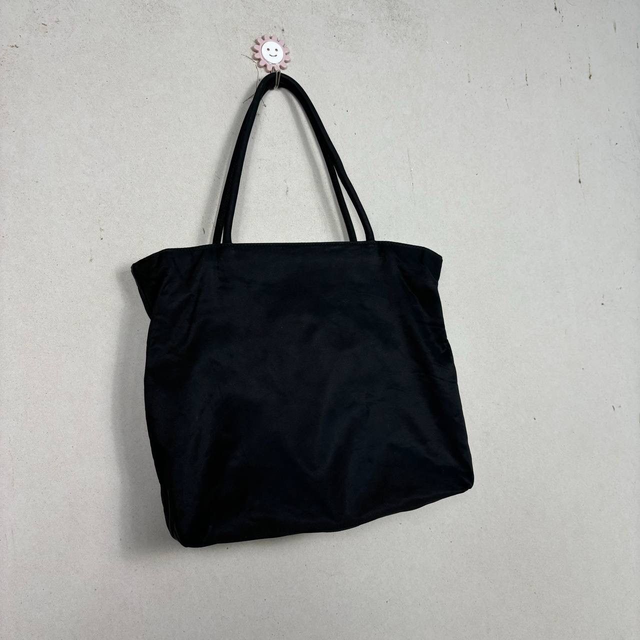 Prada Prada Tessuto Vintage 90s Nylon Tote Bag Black Authentic Size ONE SIZE - 4 Thumbnail
