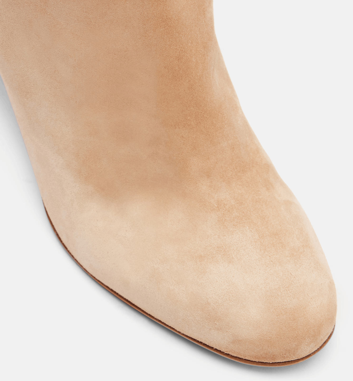Christian Louboutin Turela 85 Lionne Beige Suede Short Ankle Block Heel Boot 41 Size US 11 / IT 41 - 7 Thumbnail
