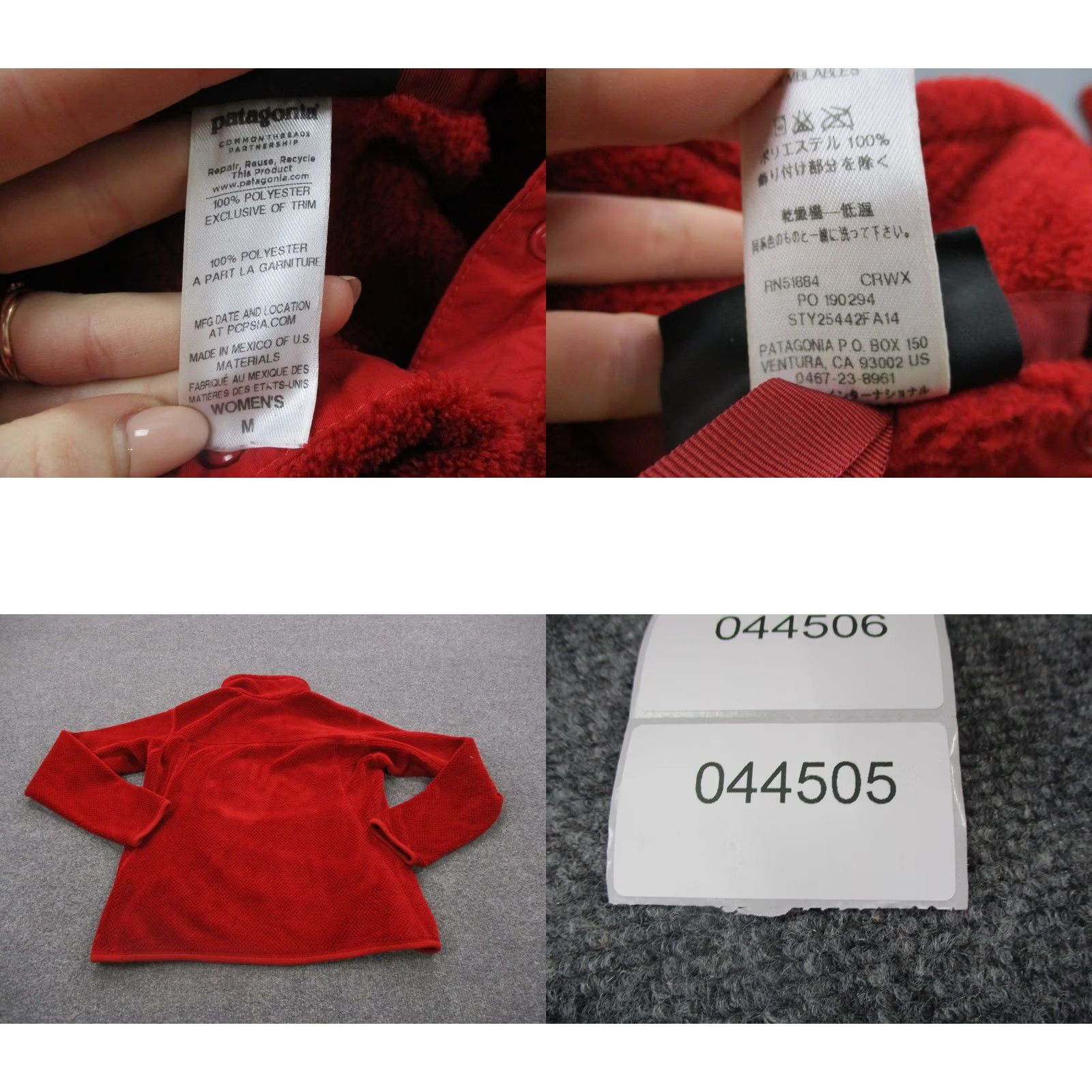Patagonia Patagonia Jacket Womens M Red Snap Fleece Outdoor Casual Windproof Pockets Thermal 90s Style Womens Size M / US 6-8 / IT 42-44 - 8 Thumbnail