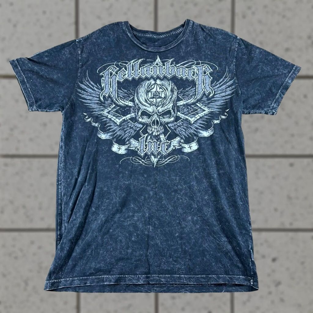 Affliction × Streetwear × Vintage Xzavier Sword Wing Grunge Cyber