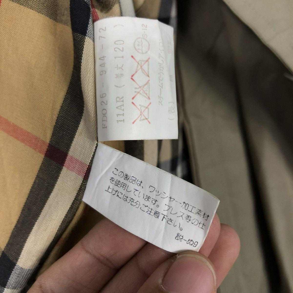Burberry 🔥VINTAGE LONG JACKET TRENCH COAT BURBERRYS NOVA CHECK Size US M / EU 48-50 / 2 - 20 Thumbnail
