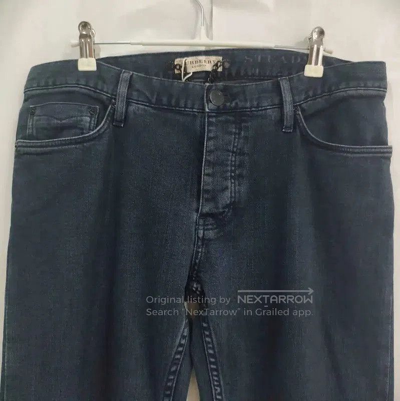 Burberry Burberry Blue Cotton Logo Casual Pants. Size US 32 / EU 48 - 3 Thumbnail