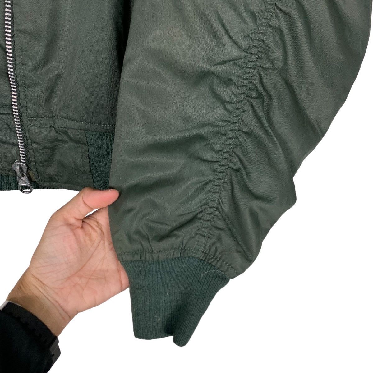 Japanese Brand GLEEMAN MA-1 Flight Bomber Jacket #0864-C39 Size US M / EU 48-50 / 2 - 13 Thumbnail
