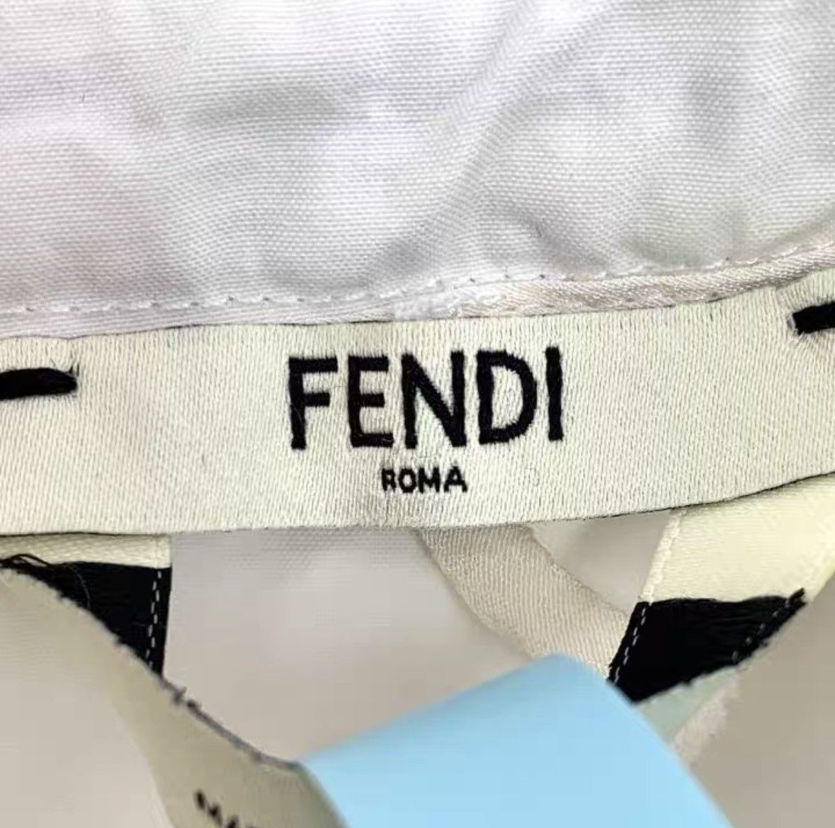 Fendi Fendi White Bow Crew Neck Short Sleeve Dress K26WX Size XS / US 0-2 / IT 36-38 - 5 Thumbnail