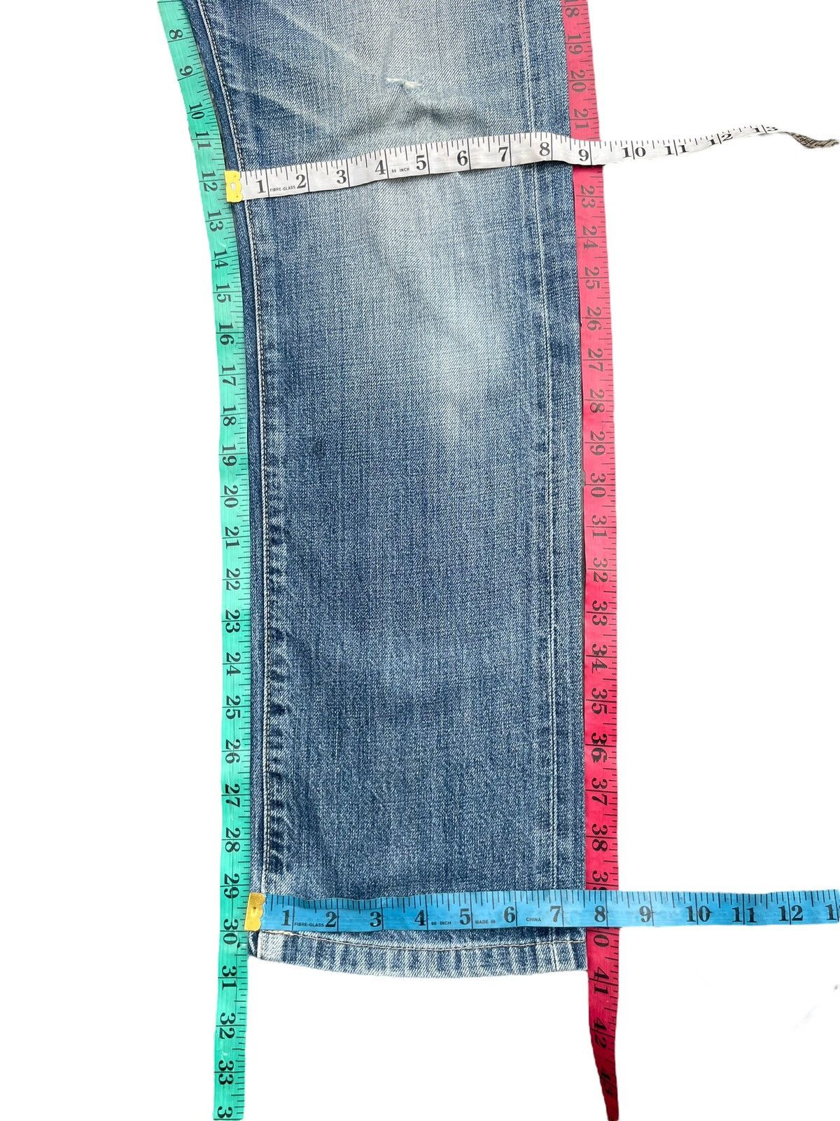 Japanese Brand × Uniqlo Uniqlo Selvedge Distresed Jeans Size US 32 / EU 48 - 14 Thumbnail
