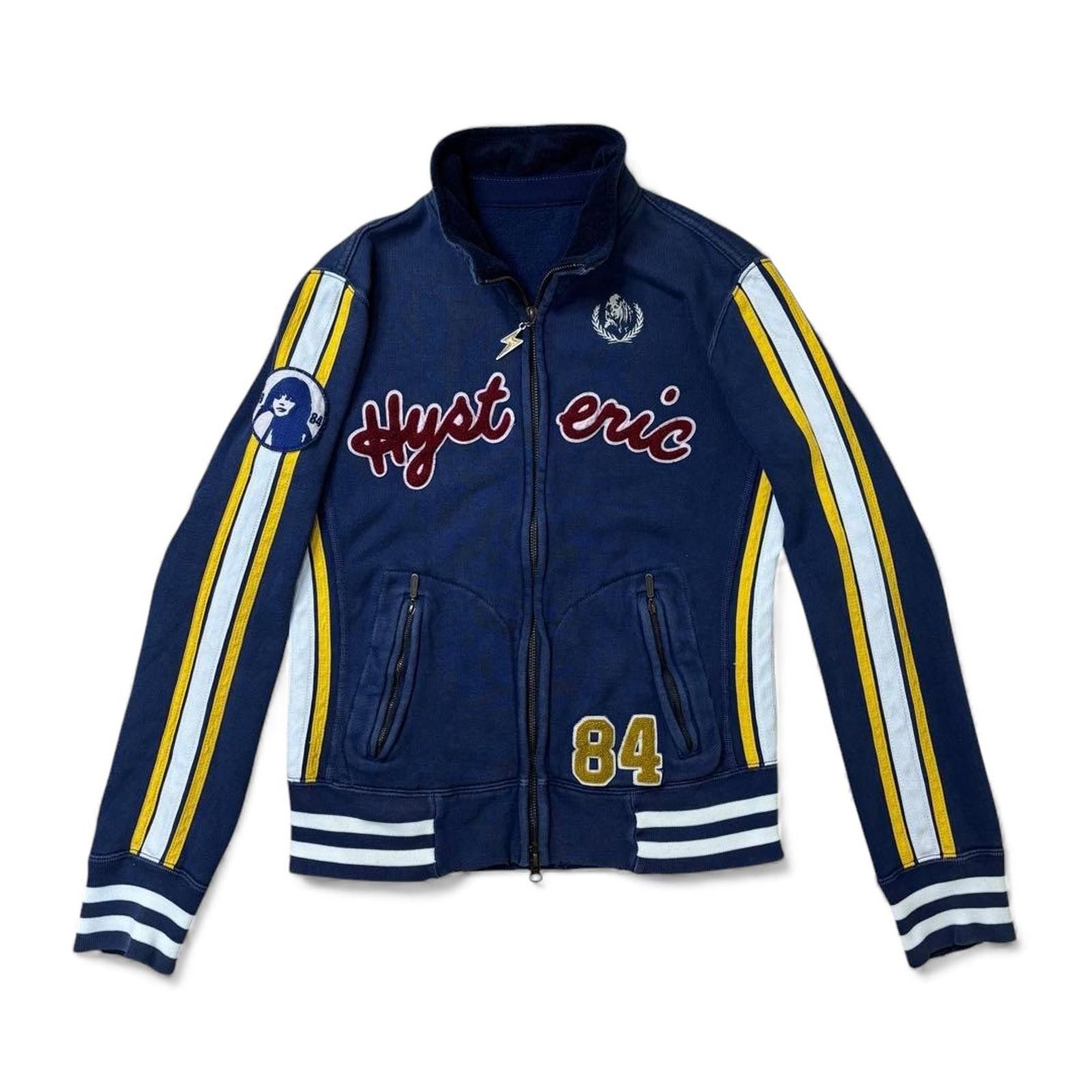 Hysteric Glamour Hysteric Glamour - Varsity Jacket Navy Blue Yellow Size M / US 6-8 / IT 42-44 - 2 Thumbnail