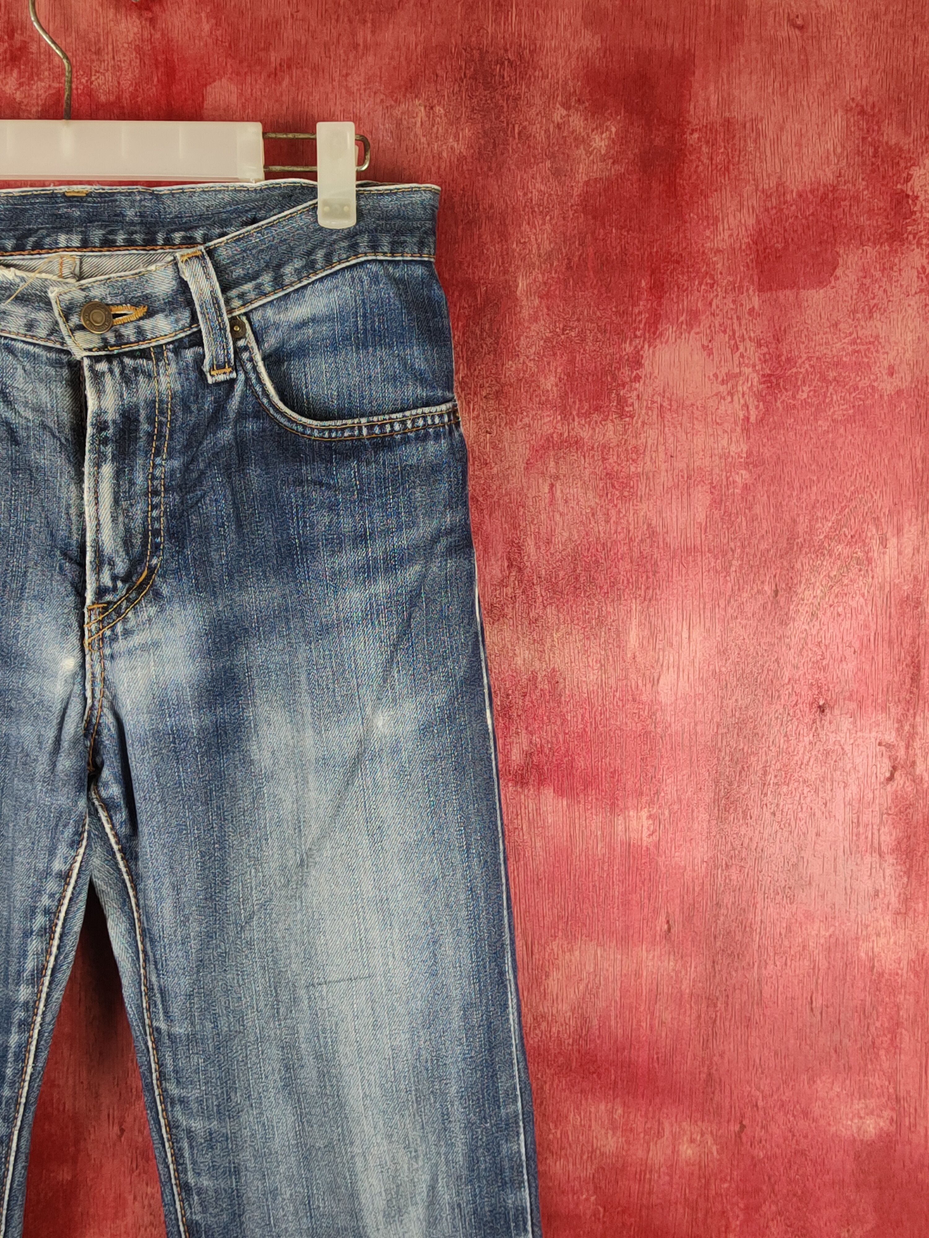 Edwin Edwin Dark Blue Distressed Ripped Jeans #S1646 Size US 29 - 5 Thumbnail