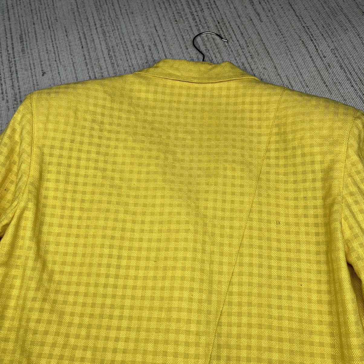 Christian Dior Monsieur A39 Vintage Christian Dior Pret-A-Porter Yellow Blazer Size US S / EU 44-46 / 1 - 10 Thumbnail