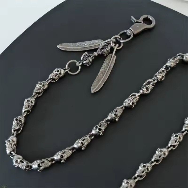 Jewelry Metal Skull Chain Wallet Size ONE SIZE - 3 Thumbnail