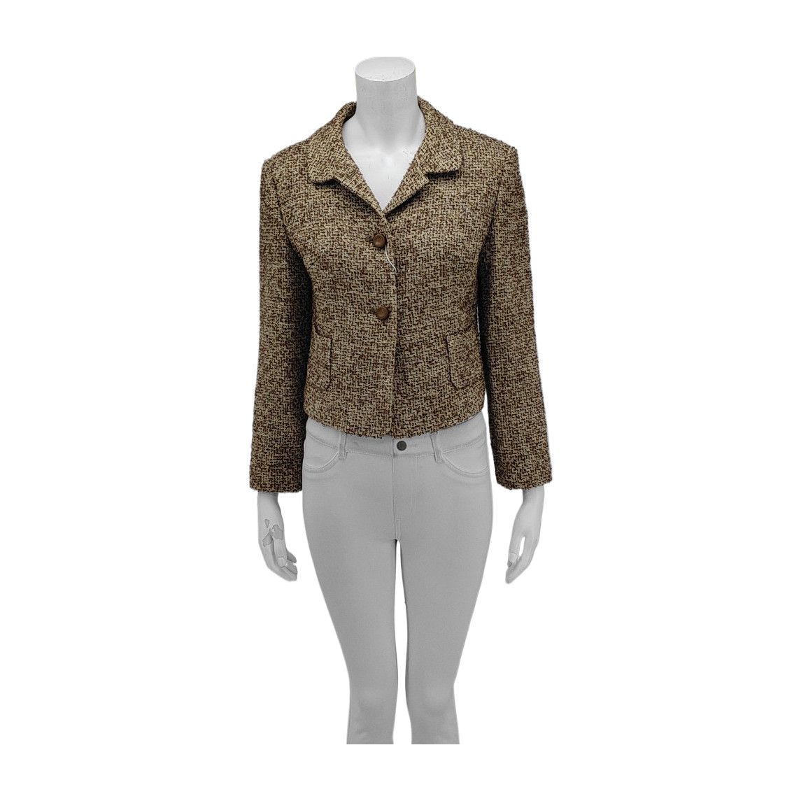 Balenciaga Balenciaga Textured Tweed Blazer IT 40 Size S / US 4 / IT 40 - 1 Thumbnail
