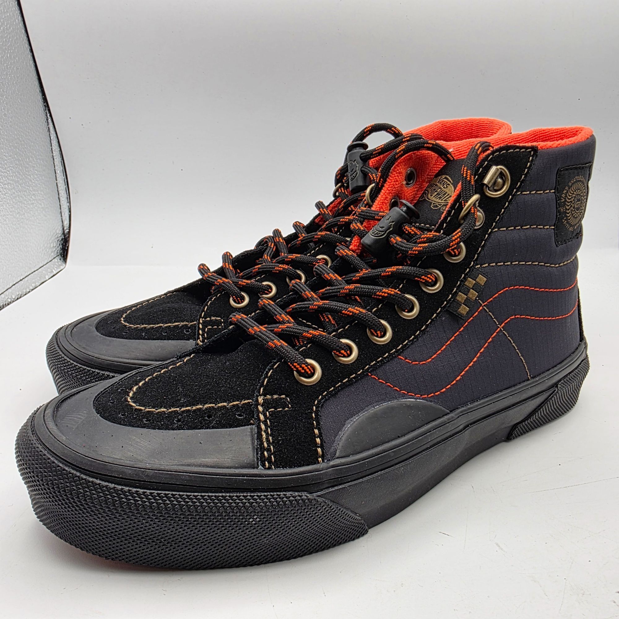 Vans Vans Sk8-Hi Reissue X Spitfire Wheels Mens Size 7.5 Black Re Size US 7.5 / EU 40-41 - 4 Thumbnail