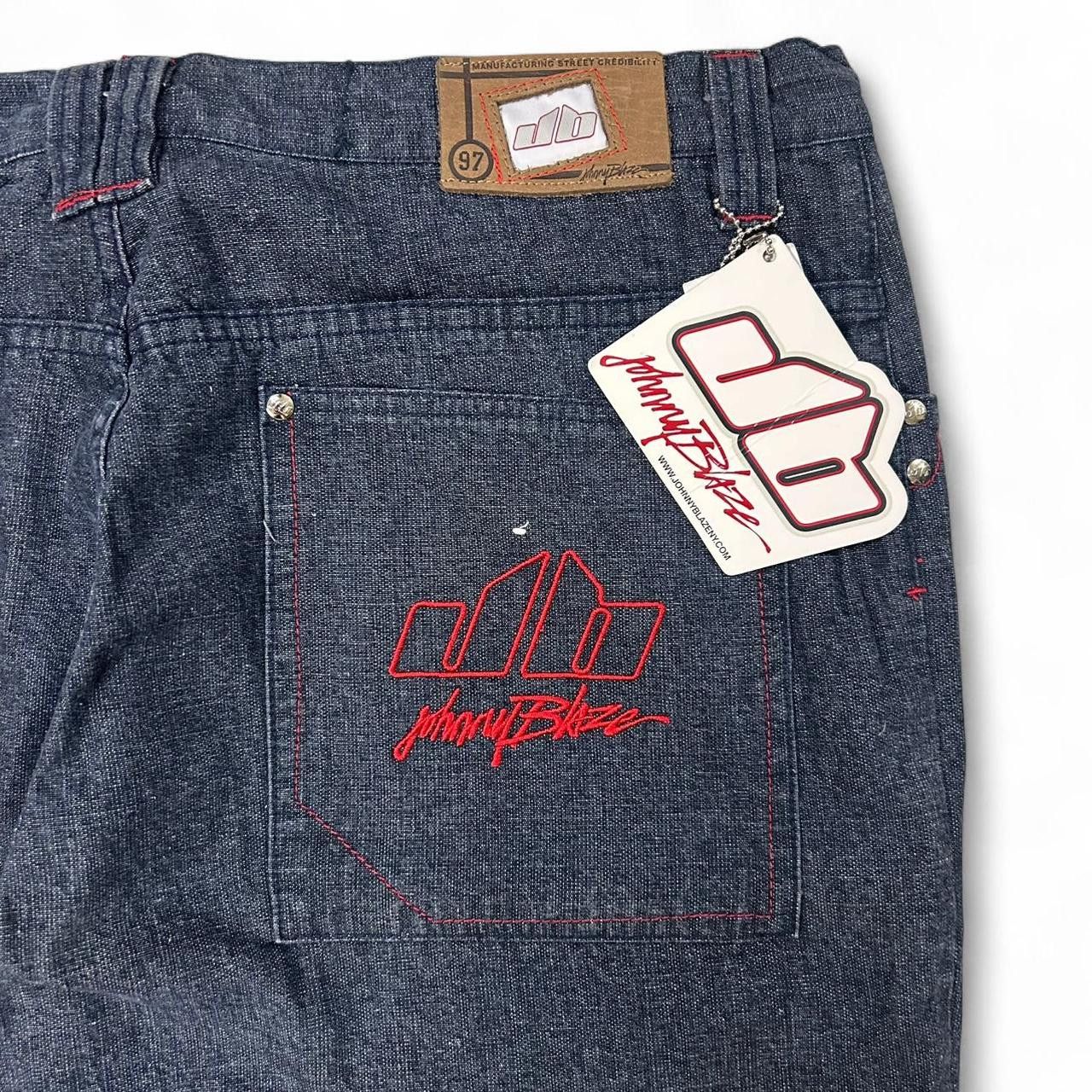Vintage VTG Johnny Blaze Baggy Embroidered & Painted Jeans Size 38 Size US 38 / EU 54 - 7 Thumbnail