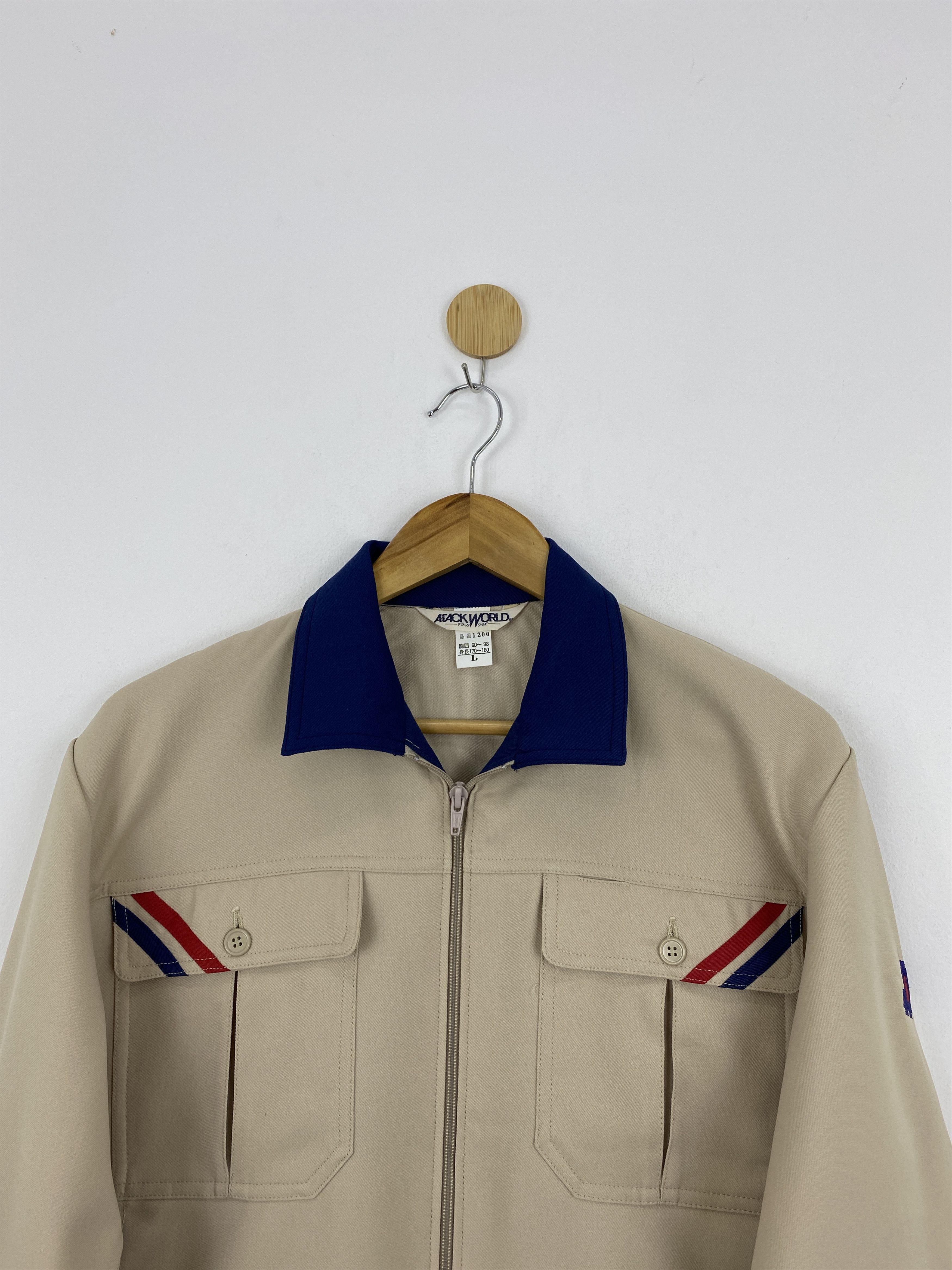 Japanese Brand Vintage 80s Japanese Brand Double Pocket Worker Jacket J1796 Size US L / EU 52-54 / 3 - 2 Thumbnail