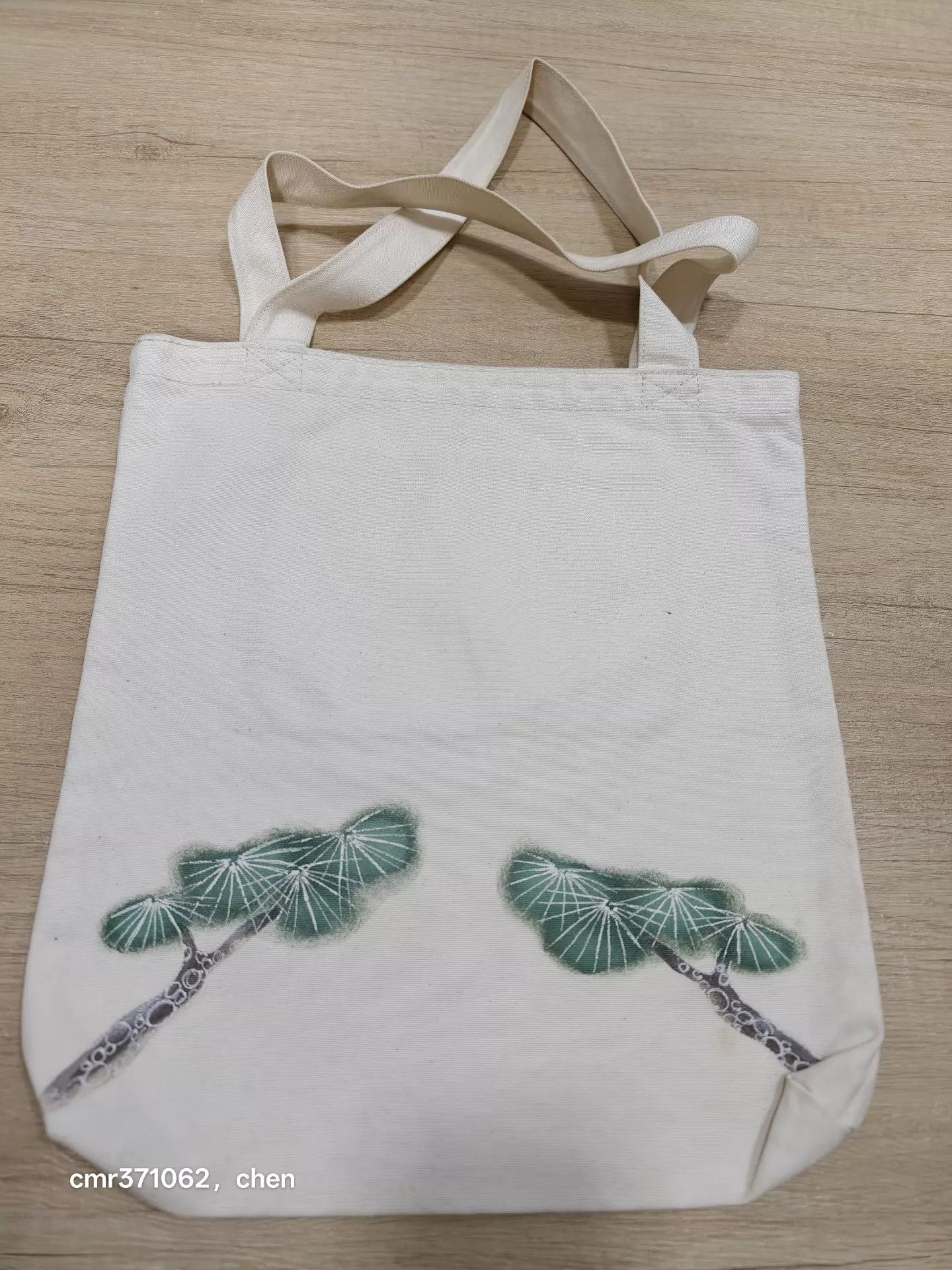 Visvim VISVIM 18SS SPOT PETITE TOTE IVORY Hand-Painted Pine USED Size ONE SIZE - 2 Thumbnail