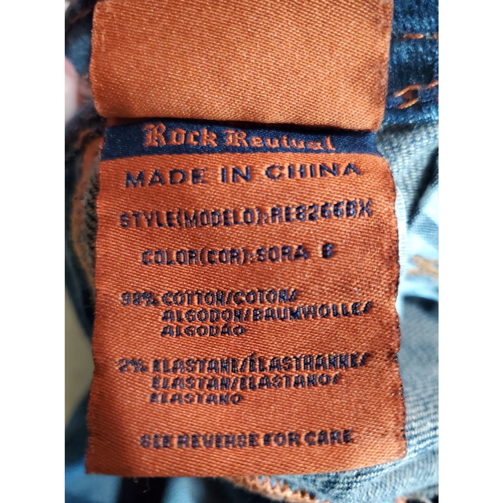 Vintage VINTAGE Rock Revival Jeans Sora Bootcut Embroidered Rhinestone Denim Women's Size 26x33 Blue Cotton Denim Jeans Ladies Regular 26 in inseam 33 in Size 26" / US 2 / IT 38 - 5 Thumbnail