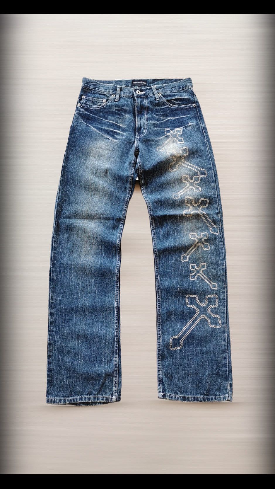 If Six Was Nine Free Beat Japan Cross Jeans Size US 32 / EU 48 - 1 Thumbnail