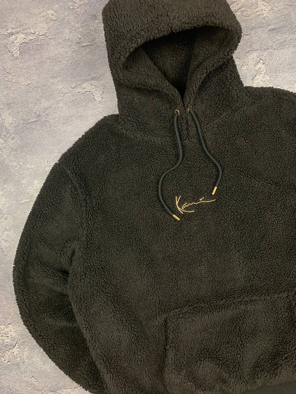 Karl Kani Karl Kani Men's Sherpa Hoodie Black Teddy Bear Fleece Size US L / EU 52-54 / 3 - 2 Thumbnail
