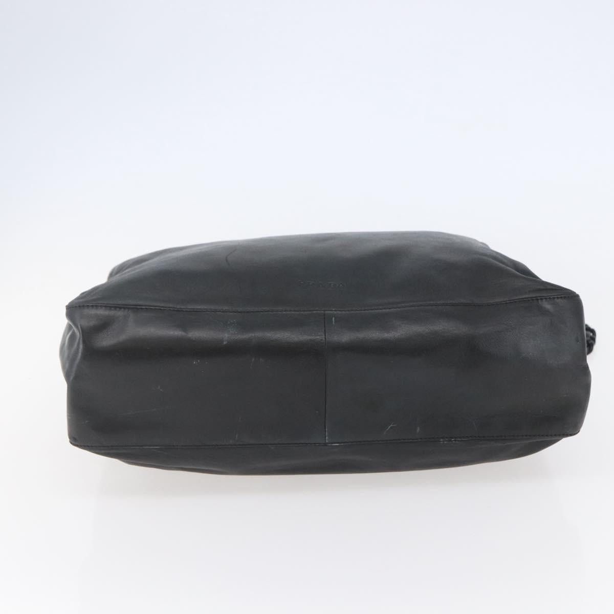 Prada PRADA Shoulder Bag Leather Black Size ONE SIZE - 9 Thumbnail