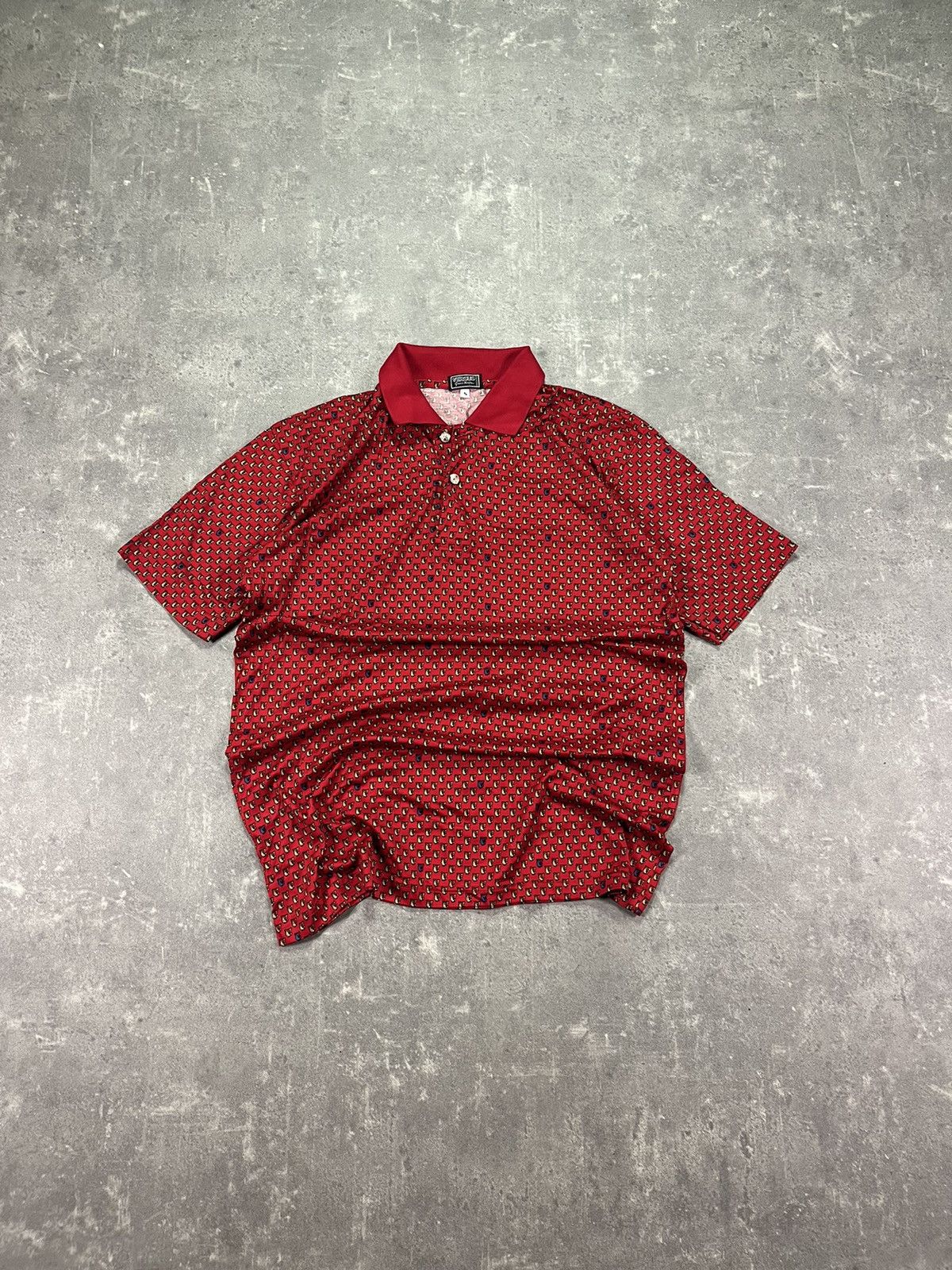Versace Rare Vintage Versus Versace Monogram Polo Shirt Size US M / EU 48-50 / 2 - 1 Thumbnail