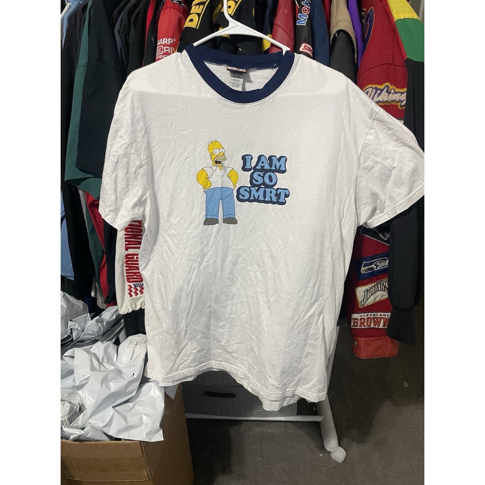 The Simpsons Size L-VTG 2007 The Simpsons T-Shirt Men Homer I Am So Smart Size US L / EU 52-54 / 3 - 1 Thumbnail