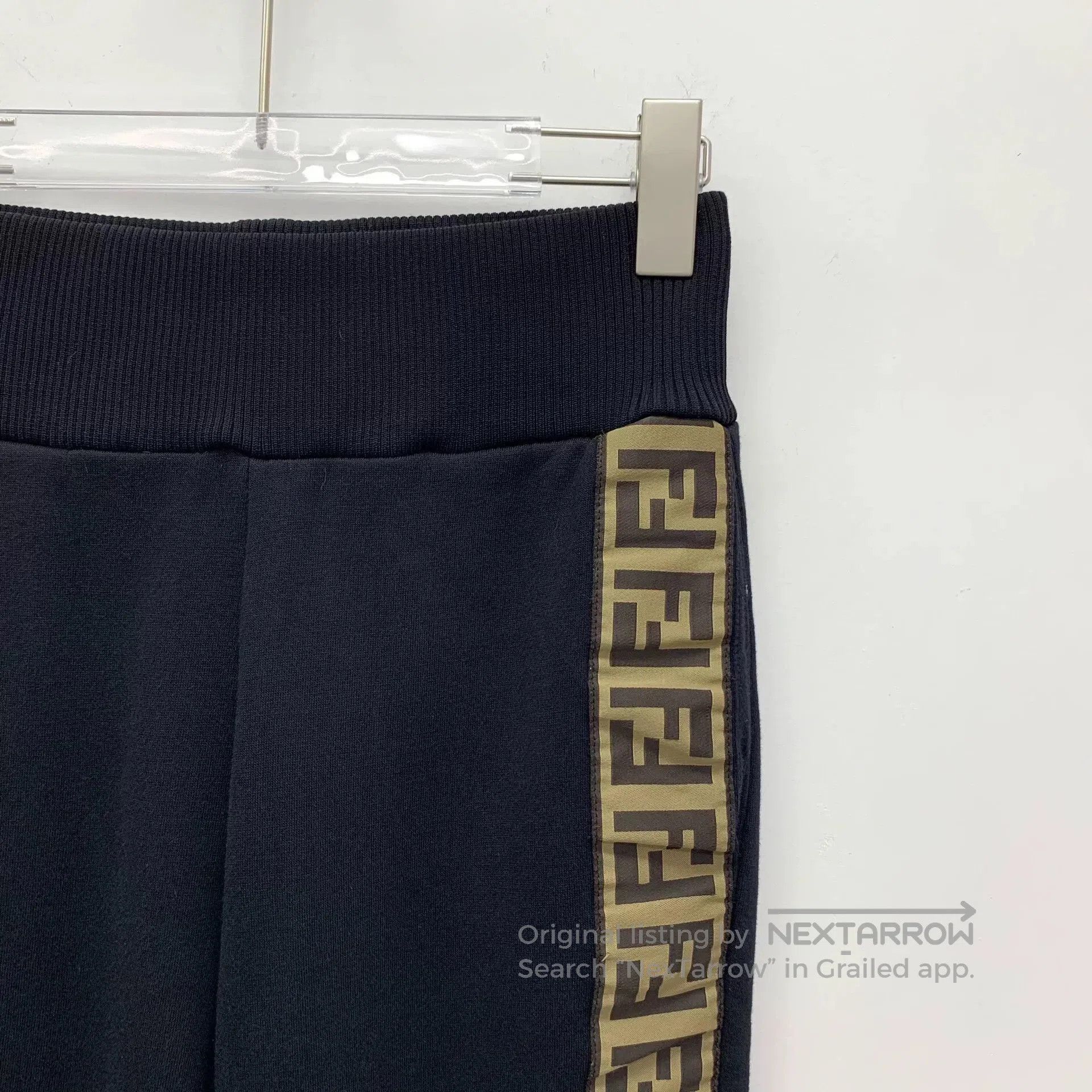Fendi fendi black side logo cotton jogger pants. Size US 38 / EU 54 - 3 Thumbnail