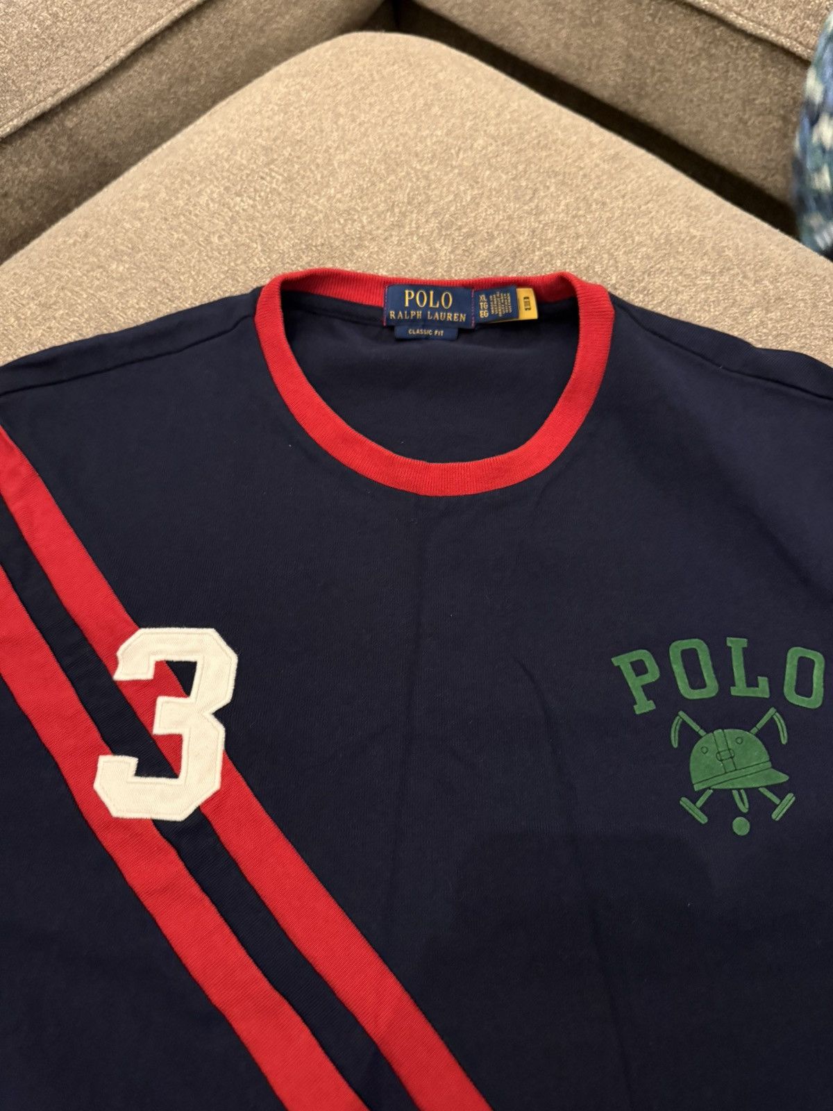 Polo Ralph Lauren Polo Ralph Lauren Short Sleeve T Shirt Size US XL / EU 56 / 4 - 2 Thumbnail