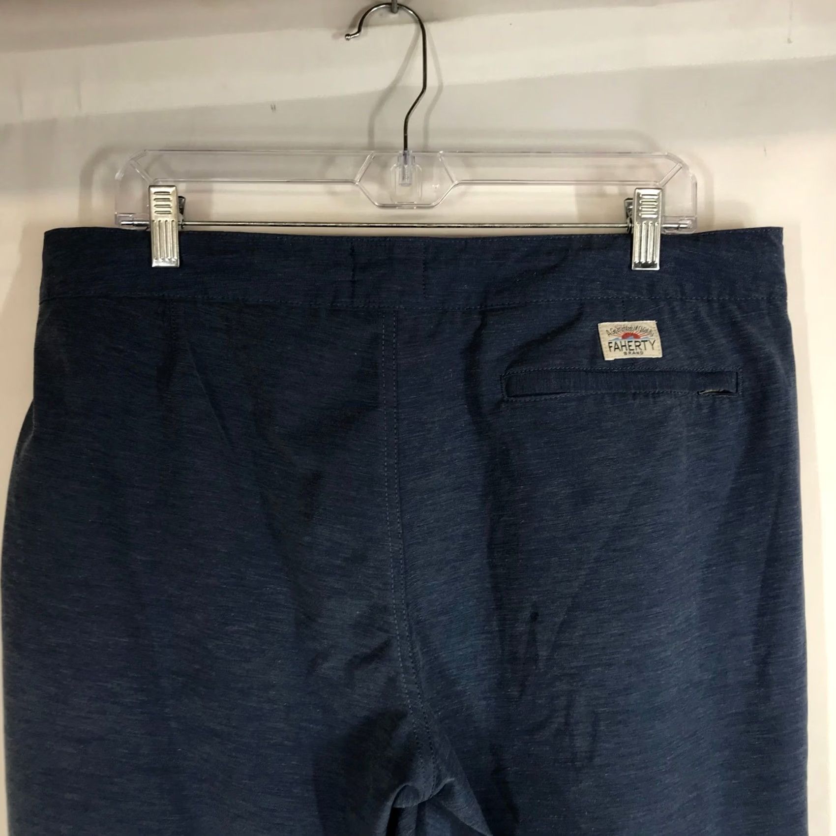 Faherty Faherty Shorts Mens 34 Blue All Day Men Heathered Casual Everyday Performance Size US 34 / EU 50 - 5 Thumbnail