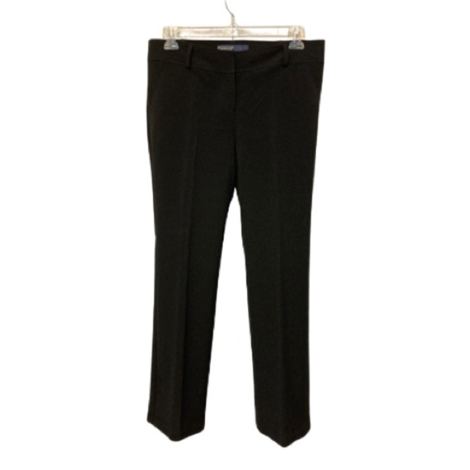 Cherokee Cherokee Black Lightweight Pleated Straight Dress Pants Size 32" / US 10 / IT 46 - 1 Thumbnail