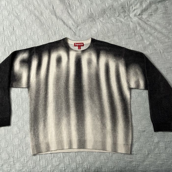 Supreme Supreme Blurred Logo Sweater Black | Grailed