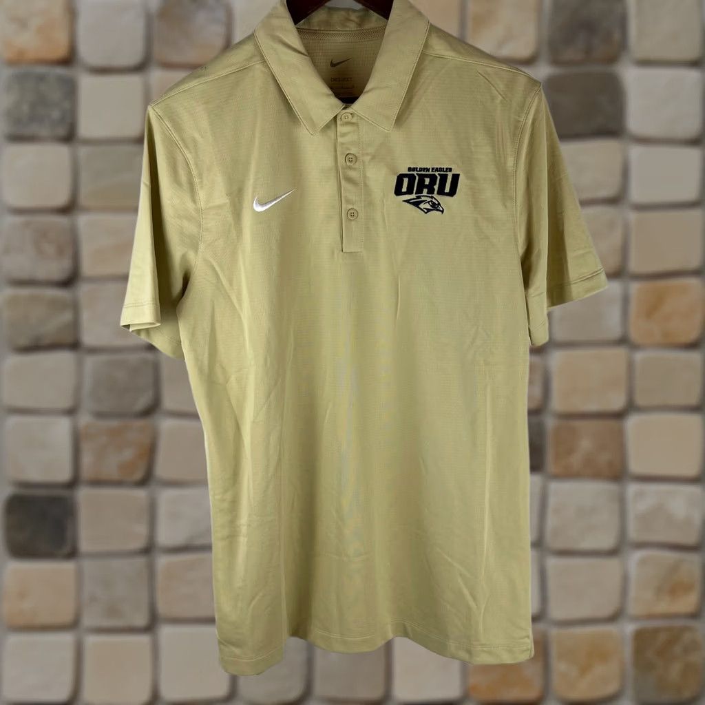 Nike Nike Dri-FIT Polo ORU Mens Medium Gold Size US M / EU 48-50 / 2 - 1 Thumbnail