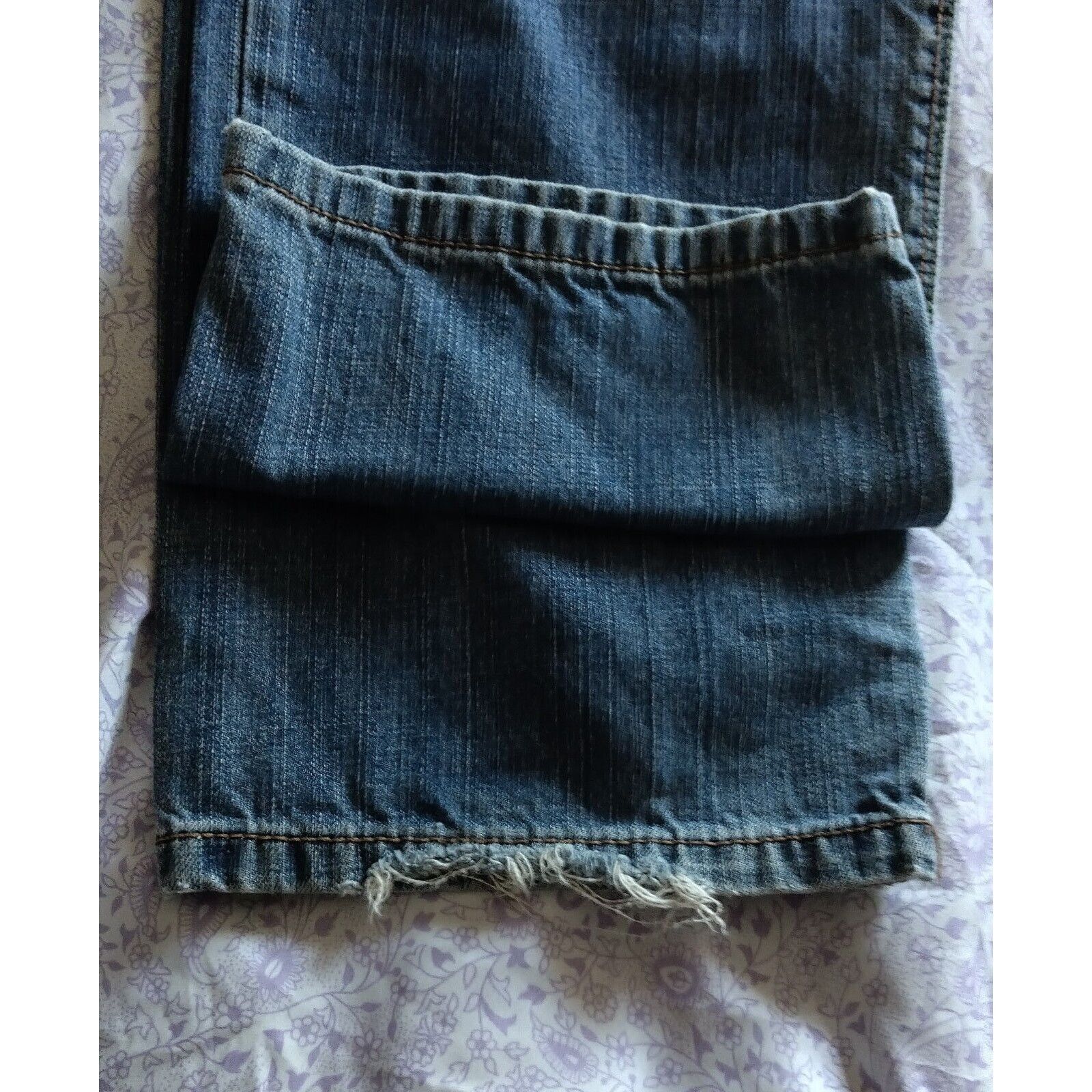 DKNY DKNY Jeans Mens Size 36x30 Distressed Straight Denim Blues Size US 36 / EU 52 - 6 Thumbnail