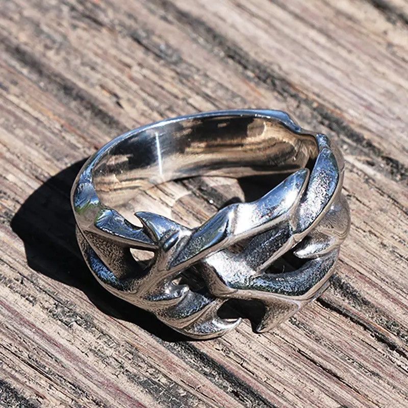 Jewelry × Vintage Vintage Hollow Out Design Crown of Thorns Ring Size ONE SIZE - 5 Thumbnail