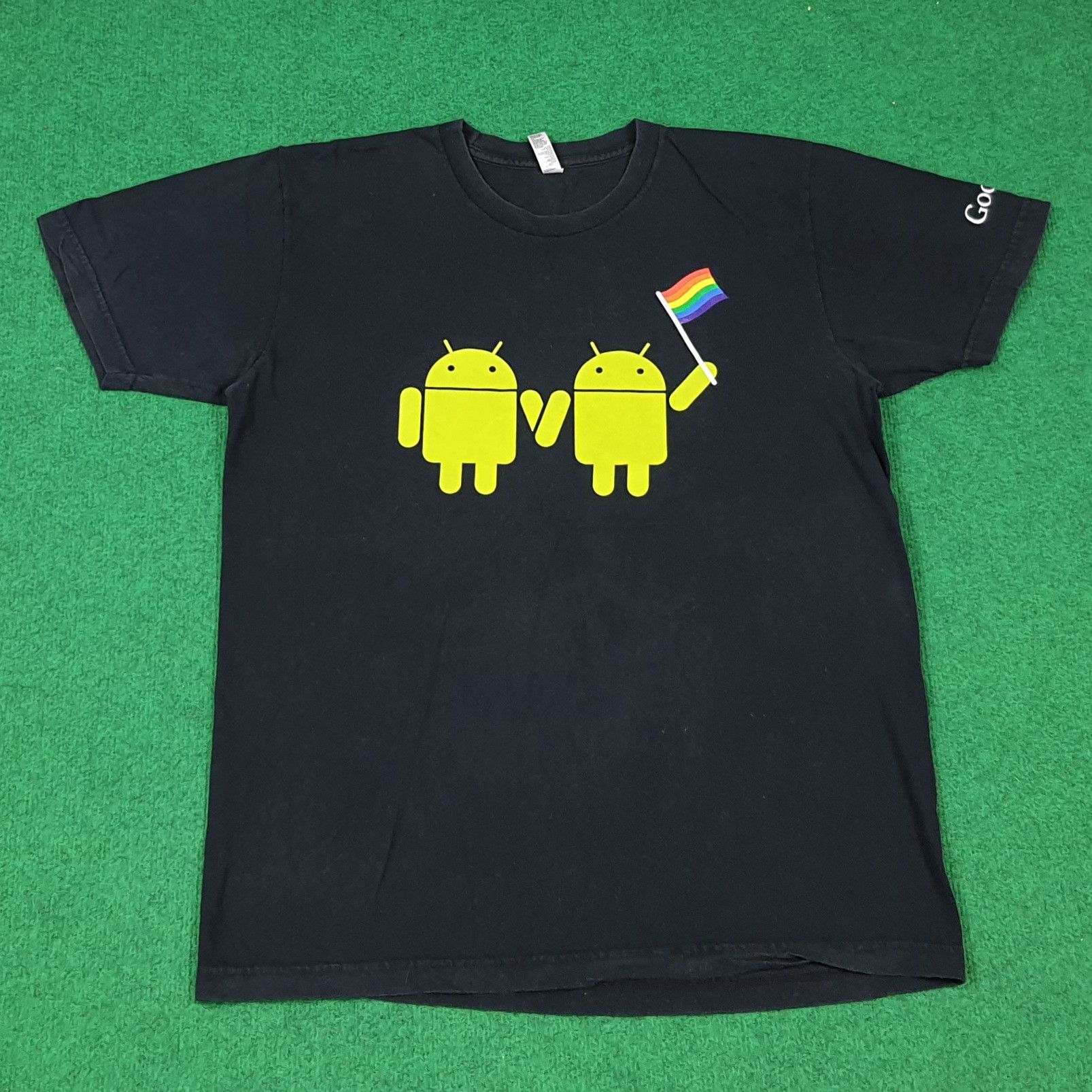 Vintage Vintage Google Android LGBTQ Promo Tshirt C285N59 Size US L / EU 52-54 / 3 - 1 Thumbnail