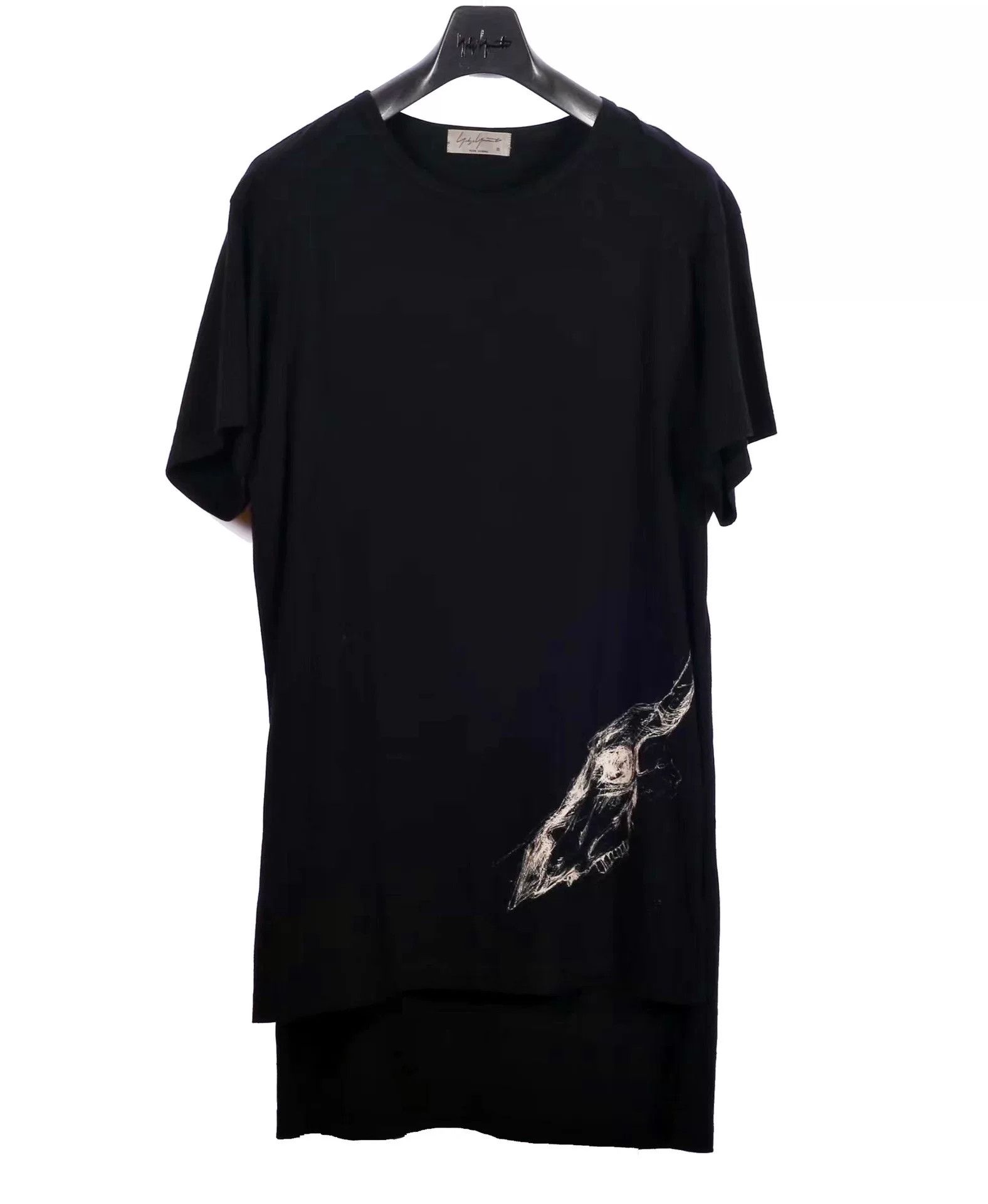 Yohji Yamamoto Yohji Yamamoto Pour Homme Skull Print Long Tee Size US M / EU 48-50 / 2 - 1 Thumbnail