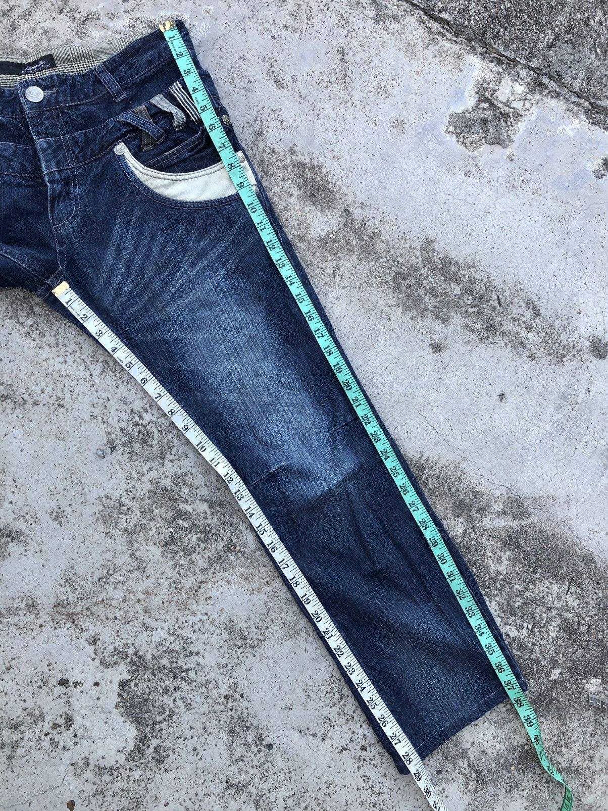 Seditionaries SKULLBONES PUNK STYLE DOUBLE WAIST DENIM Size US 33 - 11 Thumbnail