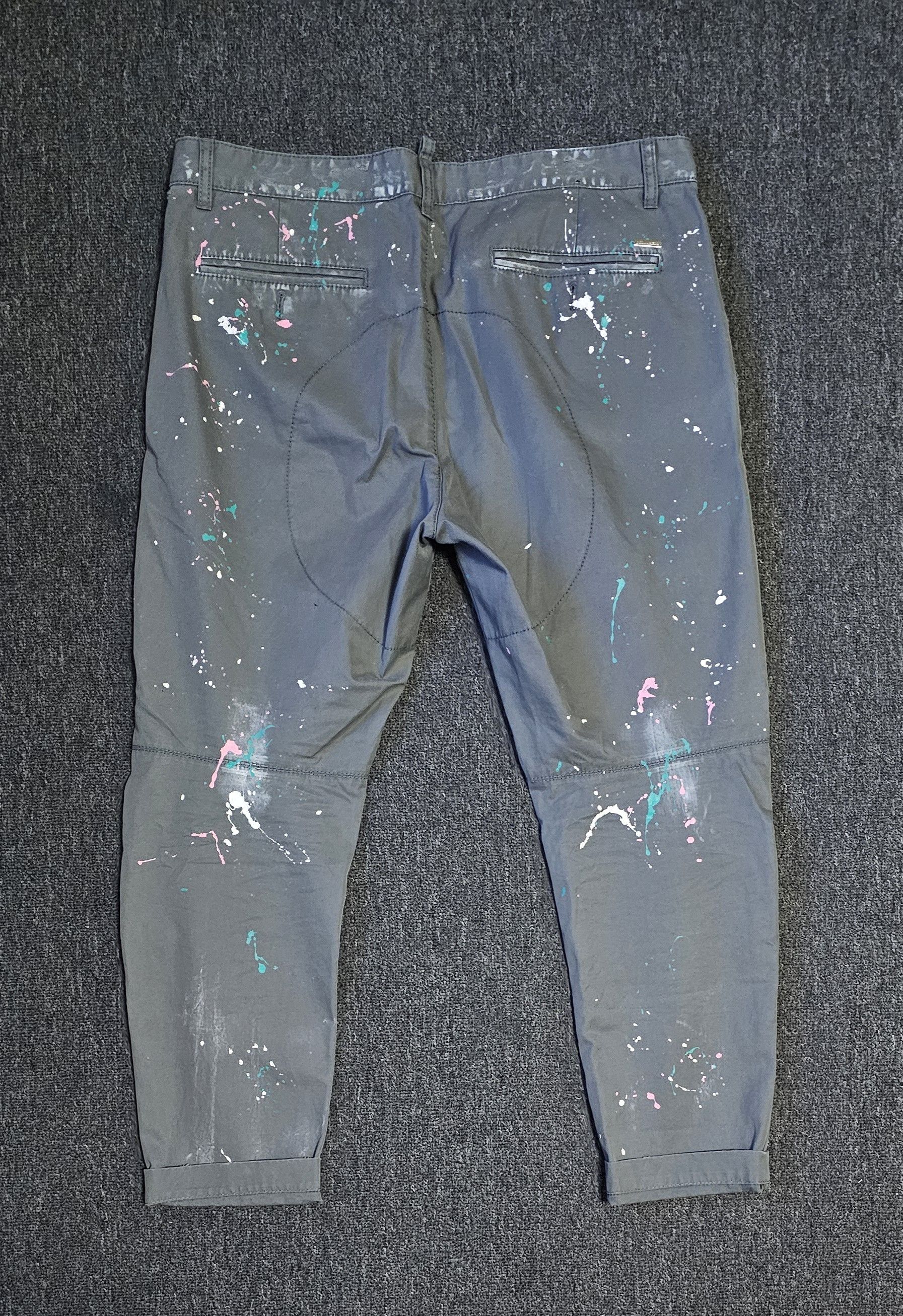 Dsquared2 DSQUARED2 Men's Sex Chino Pants Paint Casual Pants Size 52 Size US 36 / EU 52 - 3 Thumbnail