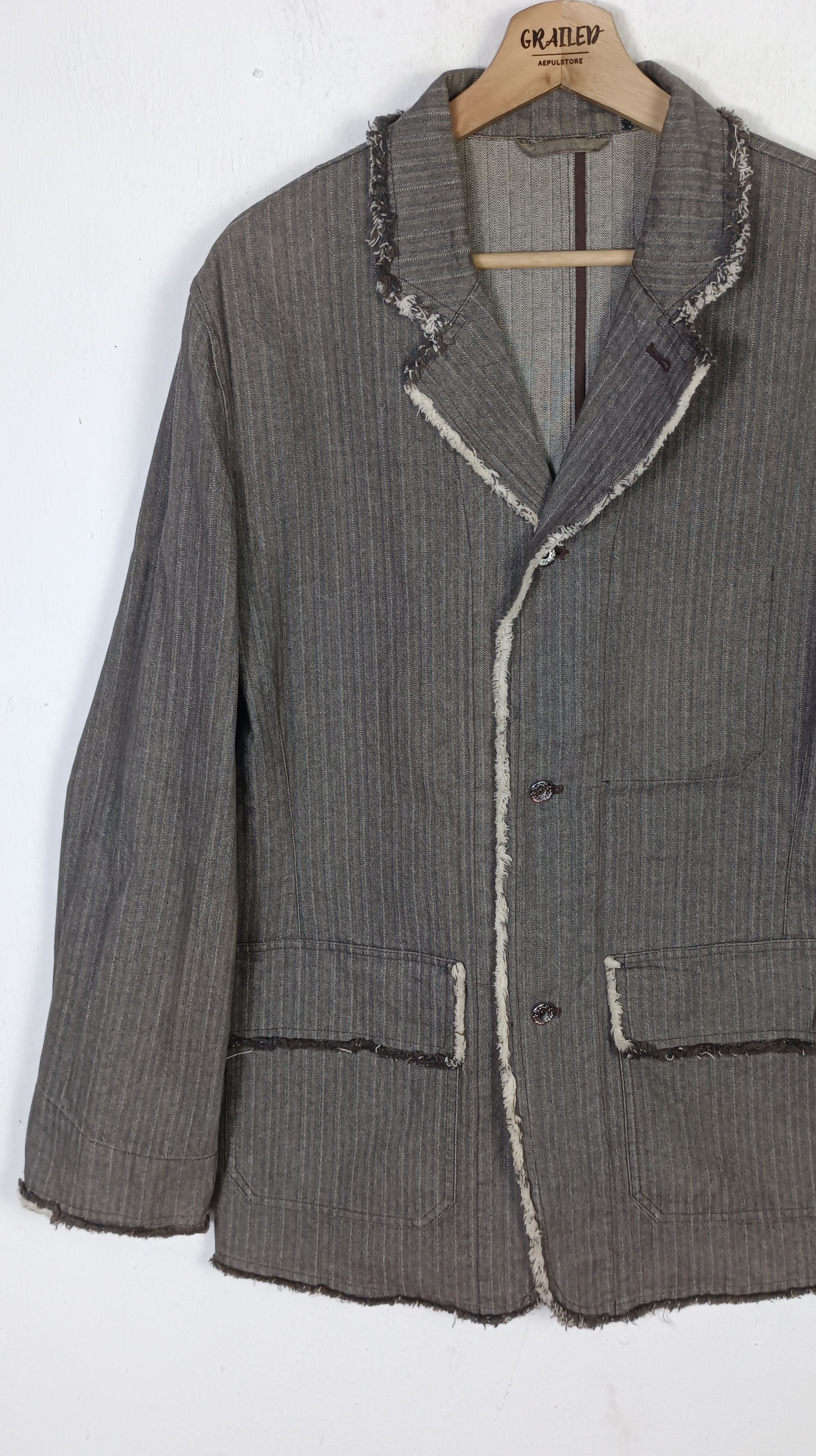 If Six Was Nine Drawn Work Stripe ifsixwasnine lgb style Men Jacket Size US M / EU 48-50 / 2 - 7 Thumbnail