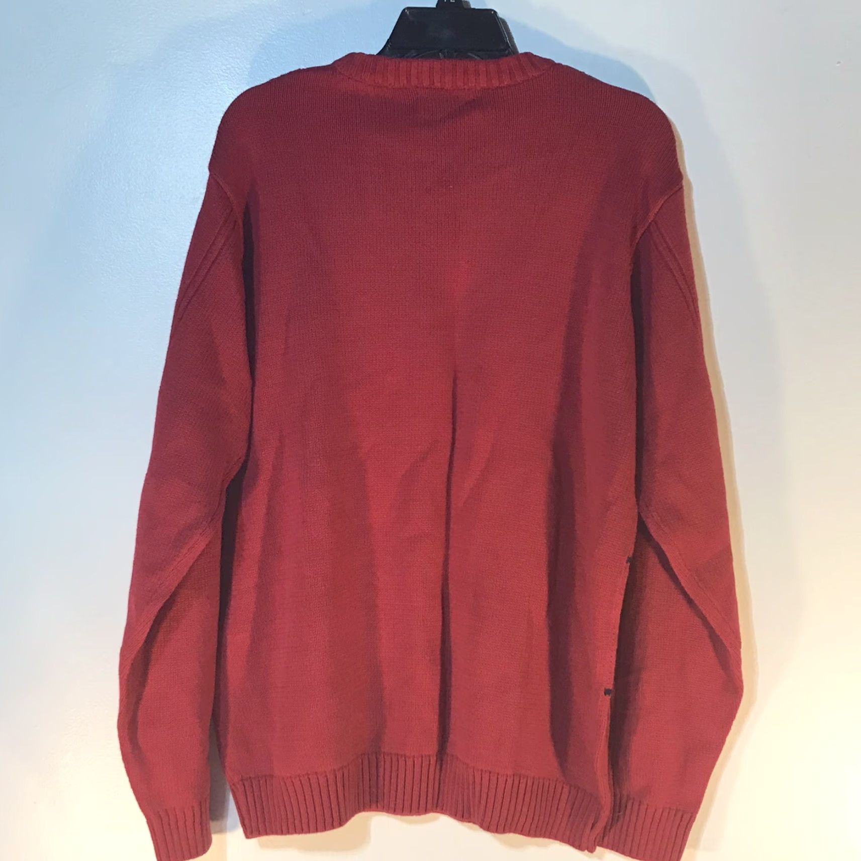 Bill Blass Bill Blass Red Striped Sweater Mens XL Heavyweight Crew Neck Pullover Classic Size US XL / EU 56 / 4 - 3 Thumbnail