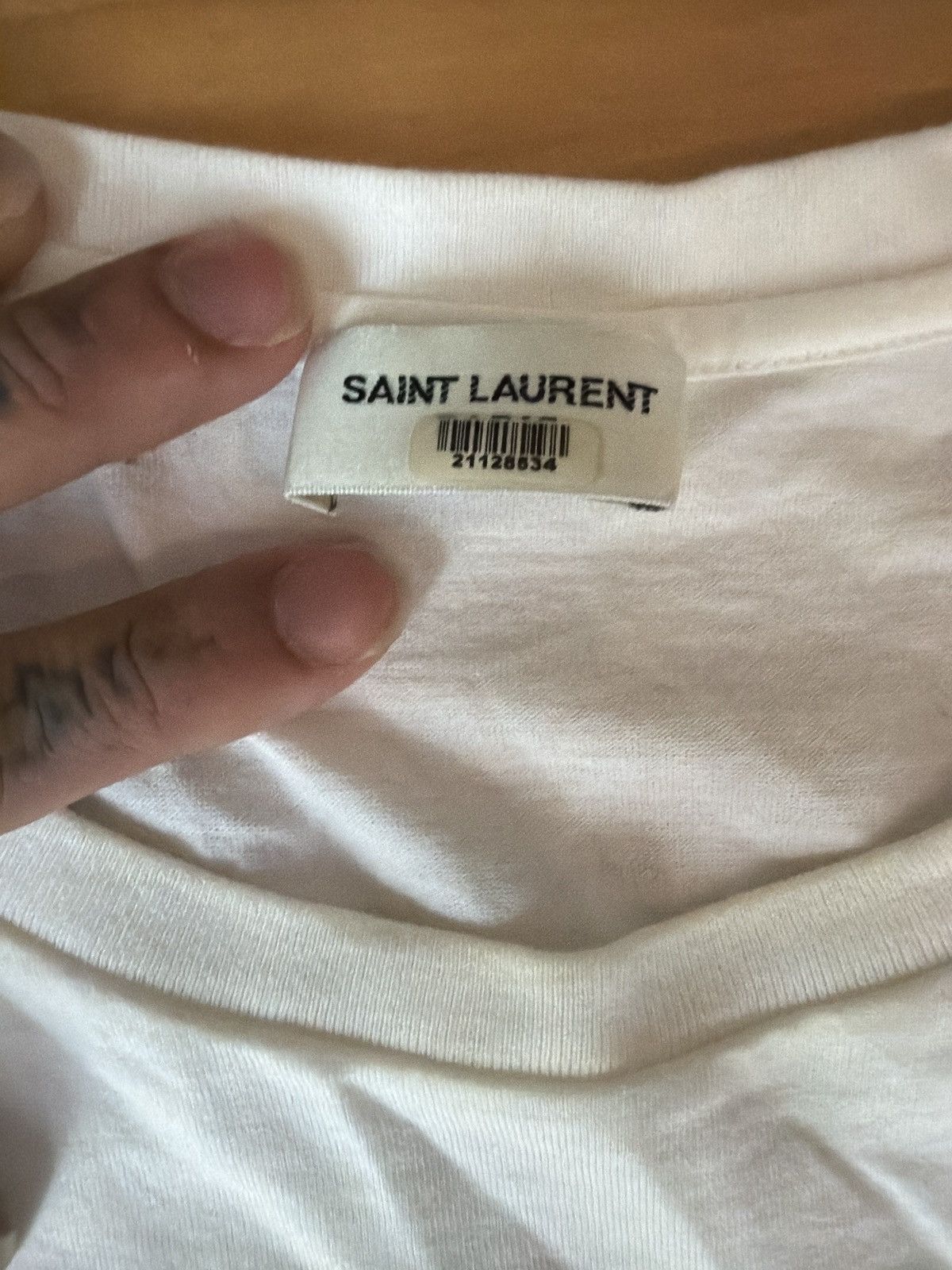 Saint Laurent Paris Saint Laurent Logo T-Shirt Size US M / EU 48-50 / 2 - 5 Thumbnail
