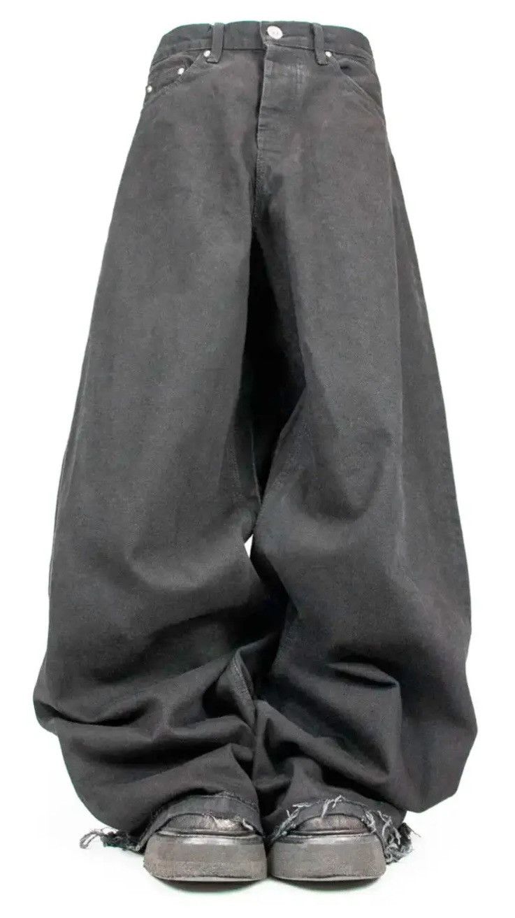 Paradoxe Paris Paradox Paris Big Baggy Black Denim Size US 31 - 1 Thumbnail