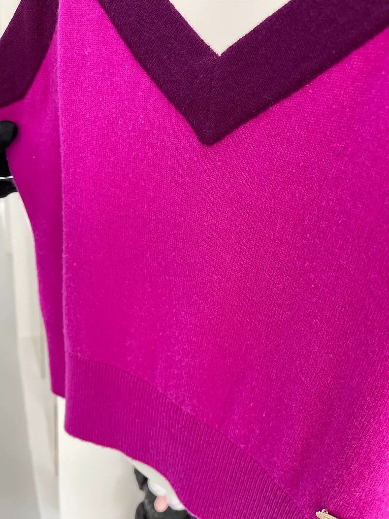 Chanel Chanel 20A Kangpeng Street Show Purple Cashmere Suspender Size XS / US 0-2 / IT 36-38 - 9 Thumbnail