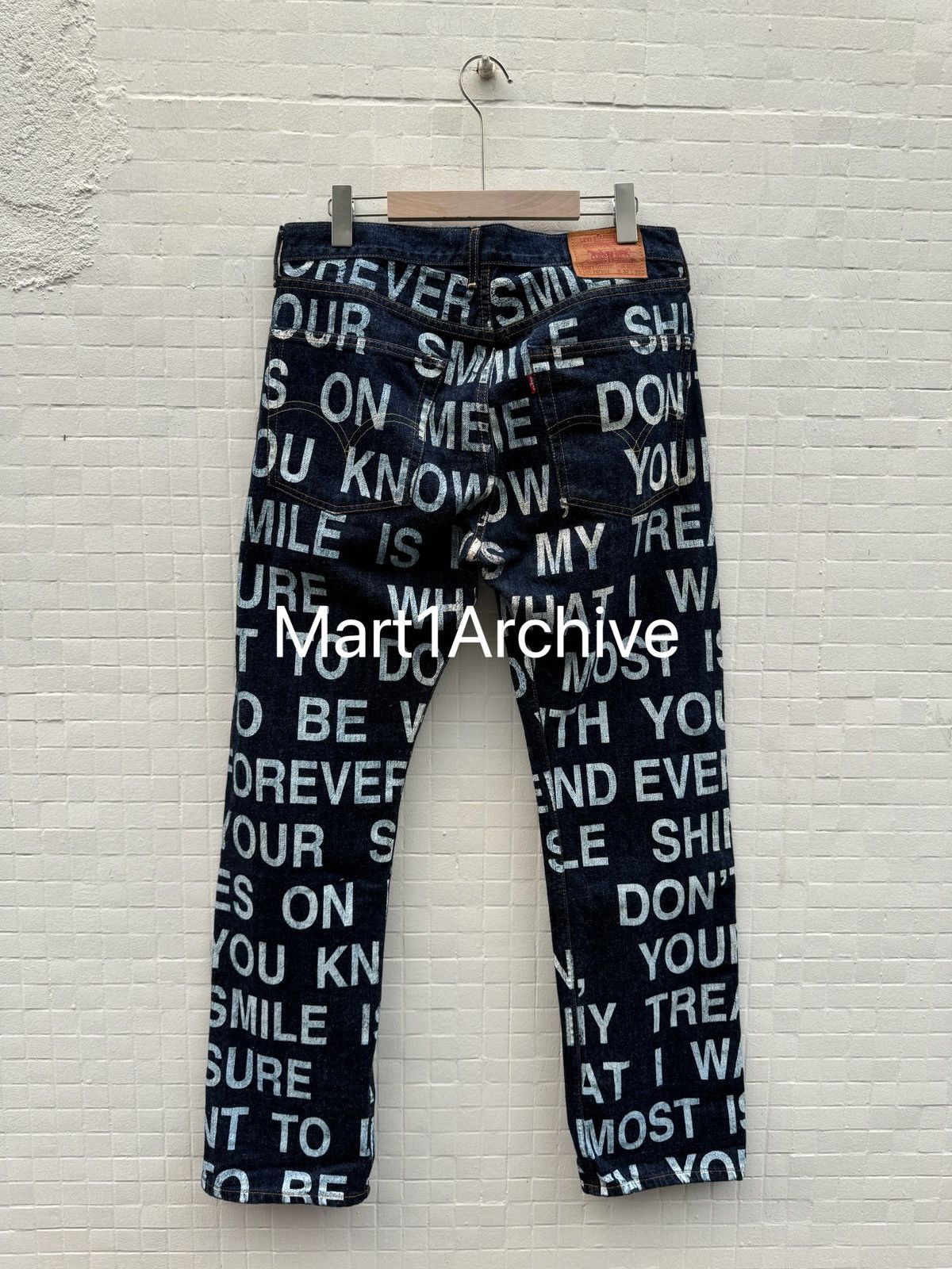 Junya Watanabe Junya Watanabe × Comme des Garçons × Levi’s 02SS “Poem”denim Size US 32 / EU 48 - 2 Thumbnail